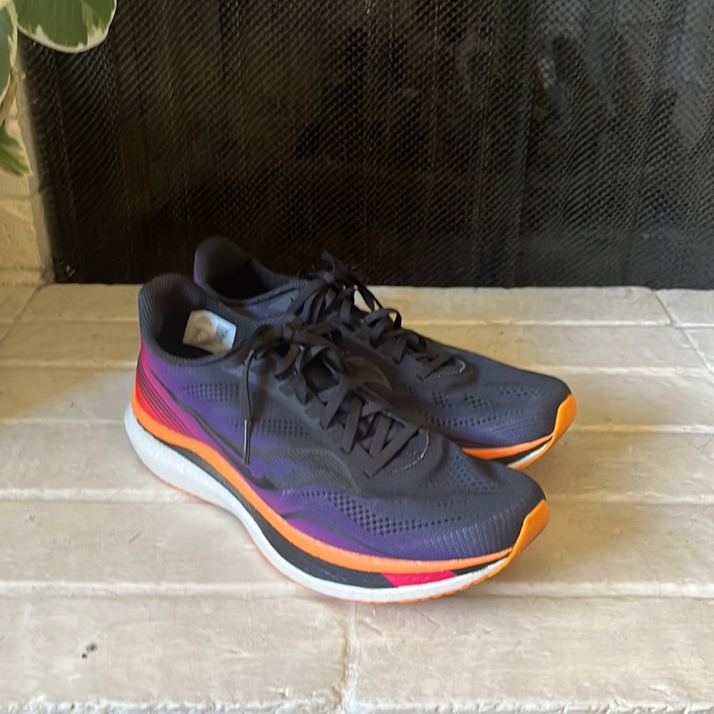 Saucony Endorphin Pro Mens Shoes Size 12.5 Sunset Black Orange Purple S20598-86